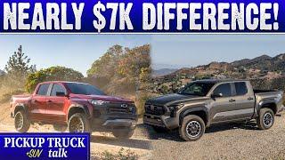 Chevy Colorado Trail Boss vs Toyota Tacoma TRD Off-Road - Specs, Price