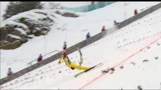 Lukas Müller 164m -fall- Vikersund 2013 HS225