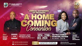 Day 4, Session 3 of the Homecoming Convention 2024, With Bishop Mosa Sono.