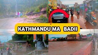 Kathmandu Ma Badii Le Bijok Banayo !! flood in kathmandu nepal