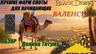 2024 БДО - Лучшие места  фарма для начинающих (Black Desert Online) - ВАЛЕНСИЯ - ДОЛИНА ТИТУМА