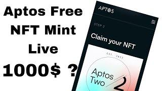 Aptos Two Free Nft Mint  Maybe Next 1000$ airdrop for free claim fast