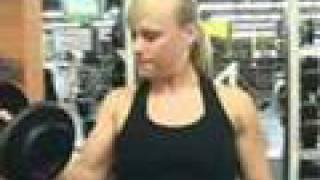 FEMALE BODYBUILDER wendy lindquist DIYMUSCLE video GYM LIFTING TRAINING