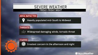 Millions on alert for severe weather across central U.S. | AccuWeather