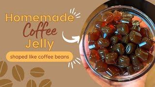 Coffee Bean Shaped Coffee Jelly! | For Drinks or Dessert