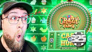 BIG WIN ON CRAZY TIME CASH HUNT GAME SHOW! (TOP WIN ON ROUND)