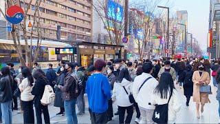 [4K] Seoul Gangnam Walk – Walking in the Evening After Work in Gangnam, store, cafe, Seoul Korea