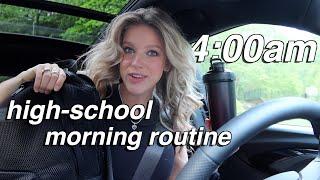 another 4:00am high-school morning routine! *senior about to graduate*