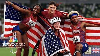 McFadden, USA "dream team" set world record, win gold in universal relay | NBC Sports