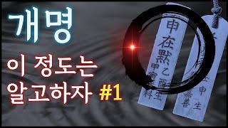 개명, 작명 이 정도는 알고하자 #1