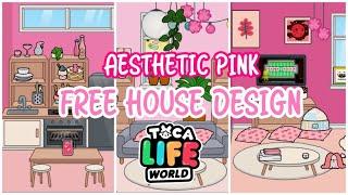 FREE HOUSE DESIGN AESTHETIC PINK | Tocaboca | Monica Winsleth