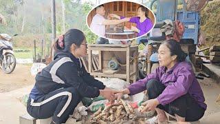 The village official's mother seemed to like the girl who worked with her son.