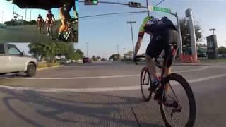 Car makes illegal maneuver to pass cyclists - Pop ride - 7/24/2018