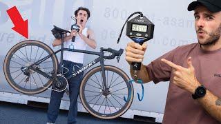 Weighing Peoples Bikes at Sea Otter Classic