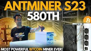 NEW 580TH Bitcoin Miner! Antminer S23 Launched!!  Crypto Mining India #bitcoinmining #antminer #s23