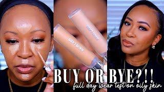 A CONCEALER THAT DOESN’T CREASE?! HAUS LABS CONCEALER FULL DAY WEAR TEST ON OILY SKIN | Fayy Lenee