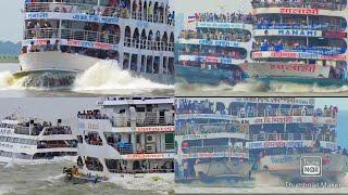 লঞ্চের রেসিং ও ওভারটেকের সেরা মূহর্তগুলো | Best moment of Ship Racing video in Bangaldesh