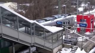 Abfahrt in Freital Hainsberg West   S Bahn Verkehr zw Dresden u Tharandt   12  Februar 2017