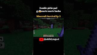 : "NEAR DEATH Experience in Minecraft  | Escaped Creeper & Made Iron Armor!"#shorts #minecraft