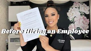 **WATCH THIS** BEFORE HIRING AN EMPLOYEE! | EMPLOYMENT AGREEMENT | HOW TO MARKET YOUR NEW SERVICE