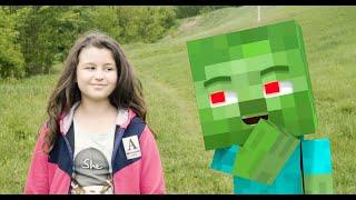 GIRL met ZomBo | MINECRAFT IN REAL LIFE  |  Minecraft animation