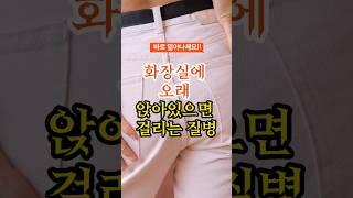 화장실에 오래 앉아있으면 걸리는 질병 #건강정보 #건강상식 #건강꿀팁