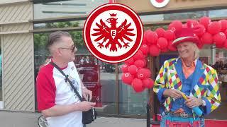Interviews mit Fussball King. Frankfurt am Main, Zeil.08.06.2024