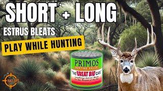 Sound Only: Short + Long Bleats “Primos Long Range Can” (Play With Speaker While Hunting)