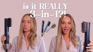 Reviewing Babyliss Air Wand | 3-in-1 Hair Dryer Brush | Straight & Volume!?