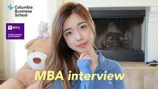 Sharing my MBA interview tips and more