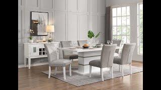 Laval Modern Dining Table With Glitters