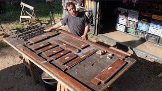 #132 Restoring this old door for our Fridgebox house