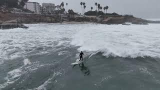 12/24.24 La Jolla Cove Epic Big Wave Surfing Complete Raw Unedited Drone Surf Footage