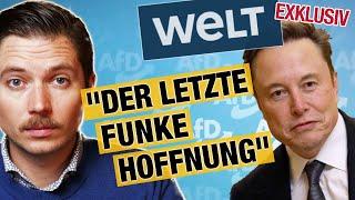 MUSK macht AfD-Wahlwerbung bei WELT! "Der letzte Funke Hoffnung" | Journalistin KÜNDIGT!