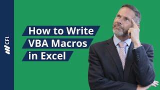 How to Write VBA Macros in Excel