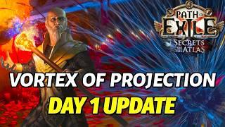 [PoE 3.26] Vortex of Projection is Insane - Day 1 Update | Archmage Hierophant