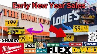 Early New Year Savings at Home Depot and Lowe's