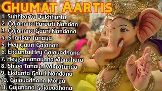 11 Best Ganpati Ghumat Aarti's | 1 Hour Non Stop Aartis | Ganesh Chaturthi Aartis | Goan Aartis