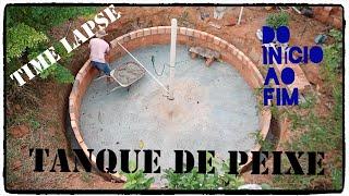 TIMELAPSE DO TANQUE DE PEIXES tanque de tilapias do inicio ao fim #tilapia #peixe