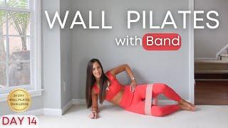 28 Day Wall Pilates Challenge-DAY 14 Inner/Outer Thighs Pilates Workout With A Band