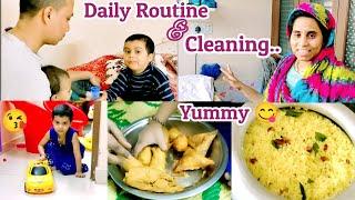 Daily Routine & Cleaning||Middle Class Family||Yummy Snacks||Wali Nafees Vlogs..