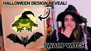 REVEALING HALLOWEEN DESIGNS! Making a Crochet Swamp Witch Hat & Carving The Mew Rug!