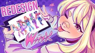 Redesigning the Winx Club Fairies S1 | Let's Re-write (SPEEDPAINT)