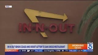 In-N-Out sends cease and desist letter to California restaurant