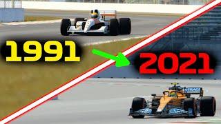 The F1 1991 Mexican GP Layout was WEIRD compared to F1 2021