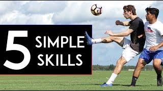 5 SIMPLE First Touch SKILL MOVES to Beat Defenders