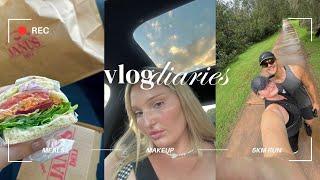 VLOG DIARIES | run with me + a chill weekend