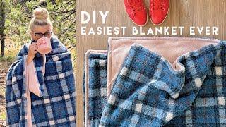 How to sew the EASIEST BLANKET EVER