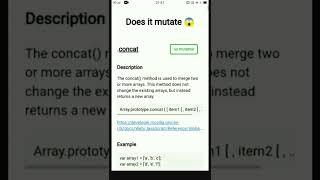 Does it mutate ? || JavaScript array methods. #shorts #javascript #array