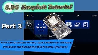 PS4 - noob tutorial - flash the BEST firmware (so far) to your ESP8266 mini wifi board + pros&cons